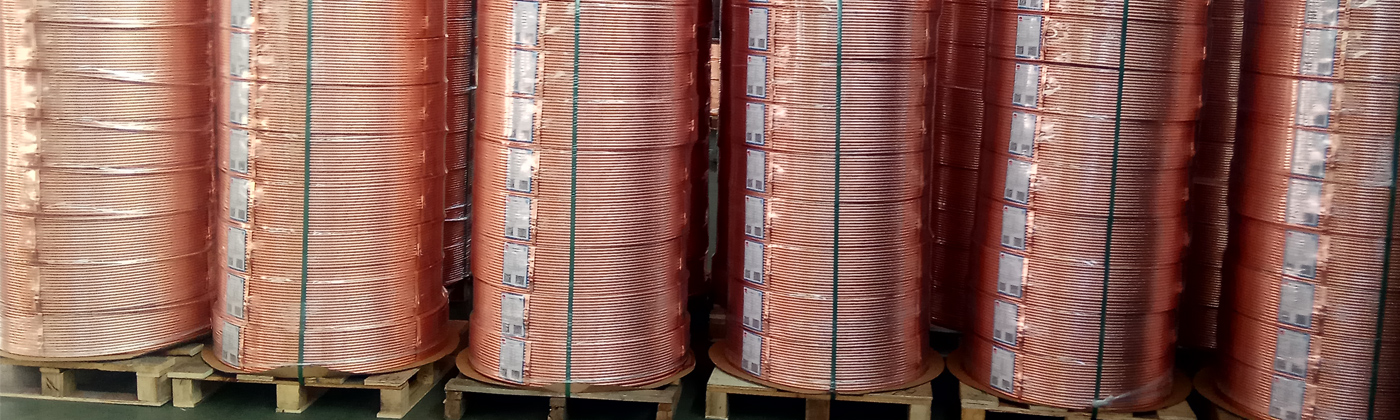 copper industrial lwc on pallet