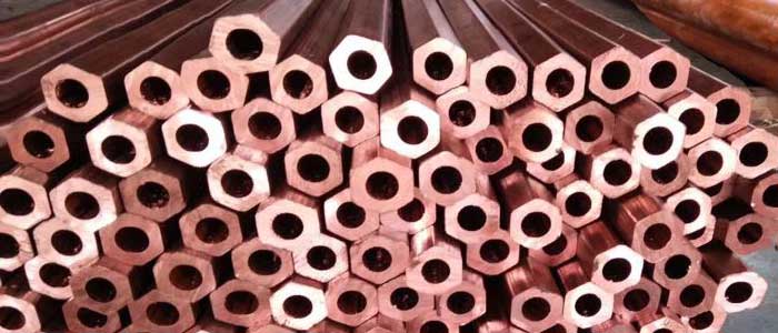 Pentagon shape copper tube