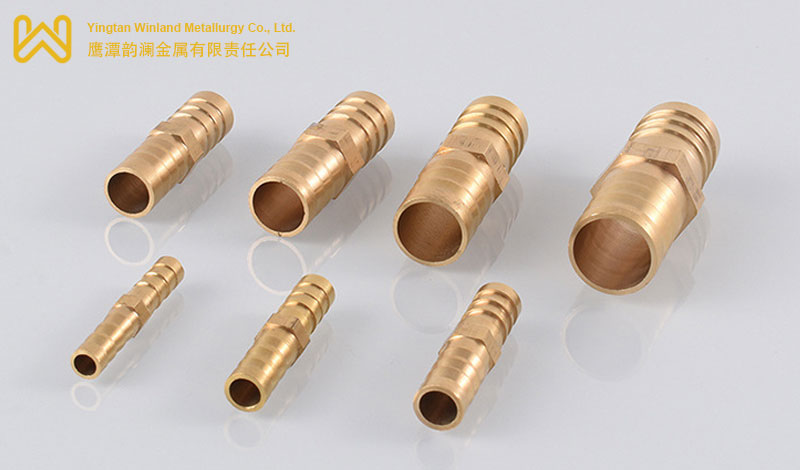 Brass barb socket coupling