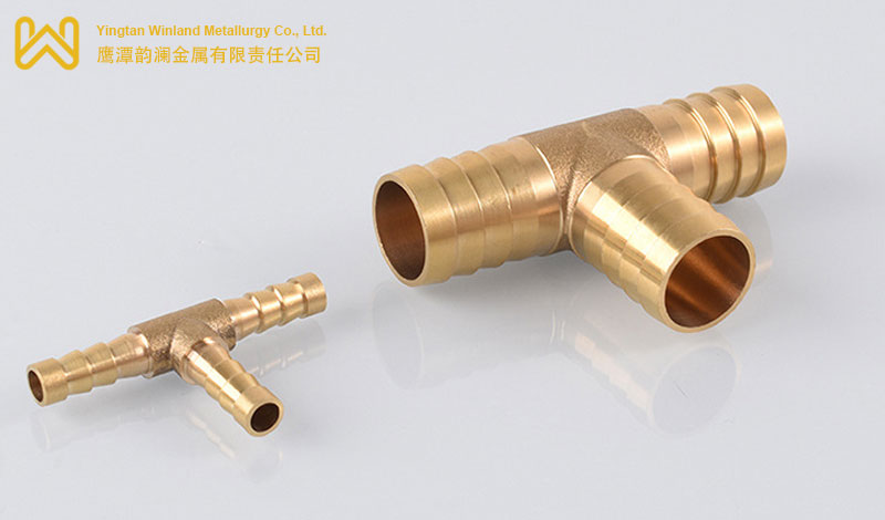 Brass barbed Tee fittings