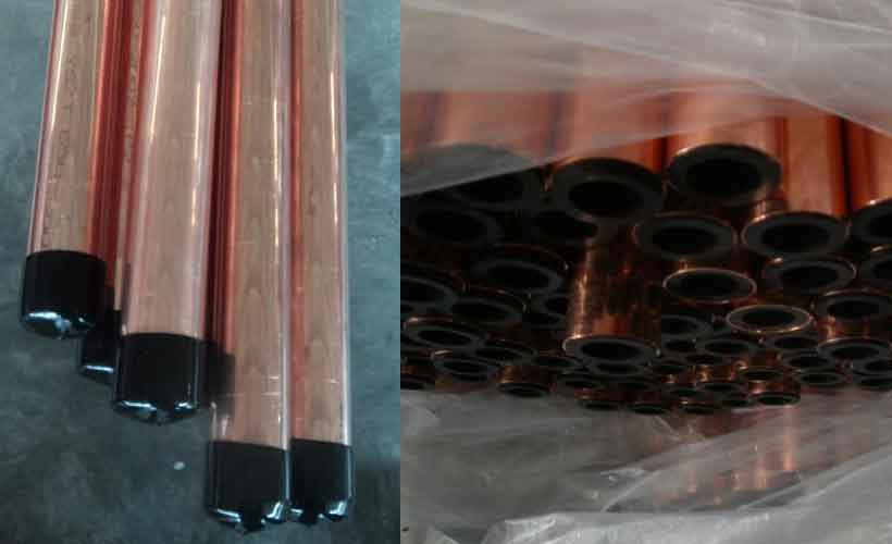 Winland supply medical gas copper pipe with cap/plug at both ends