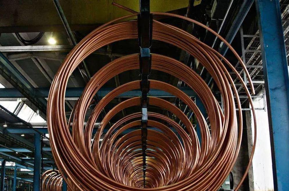 Copper tube production