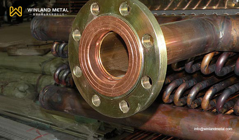 Copper welding flange be installed to connect copper pipes