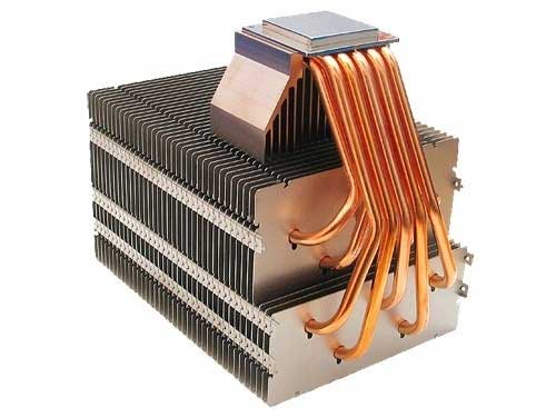 Unprecedented ten heat pipes with double evaporating ends