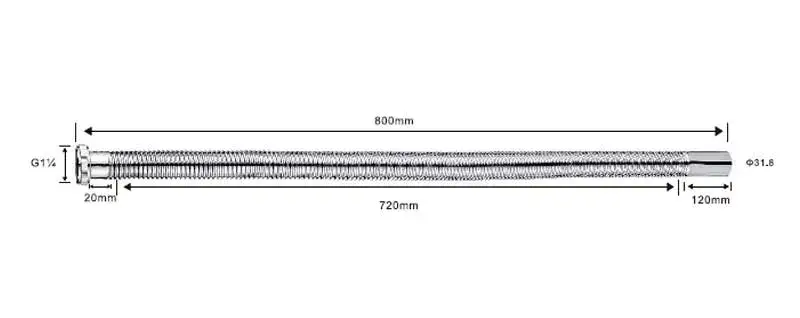 TF32800 Flexible Drain Hose made of stainless steel TF32800 Flexible Drain Hose made of stainless steel