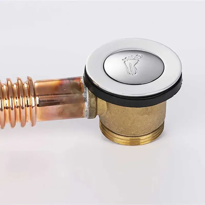 Brass Commercial Bathtub Overflow Pop-Up Drains 