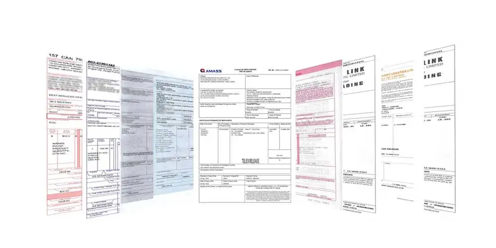 Documentos de envío de productos de cobre