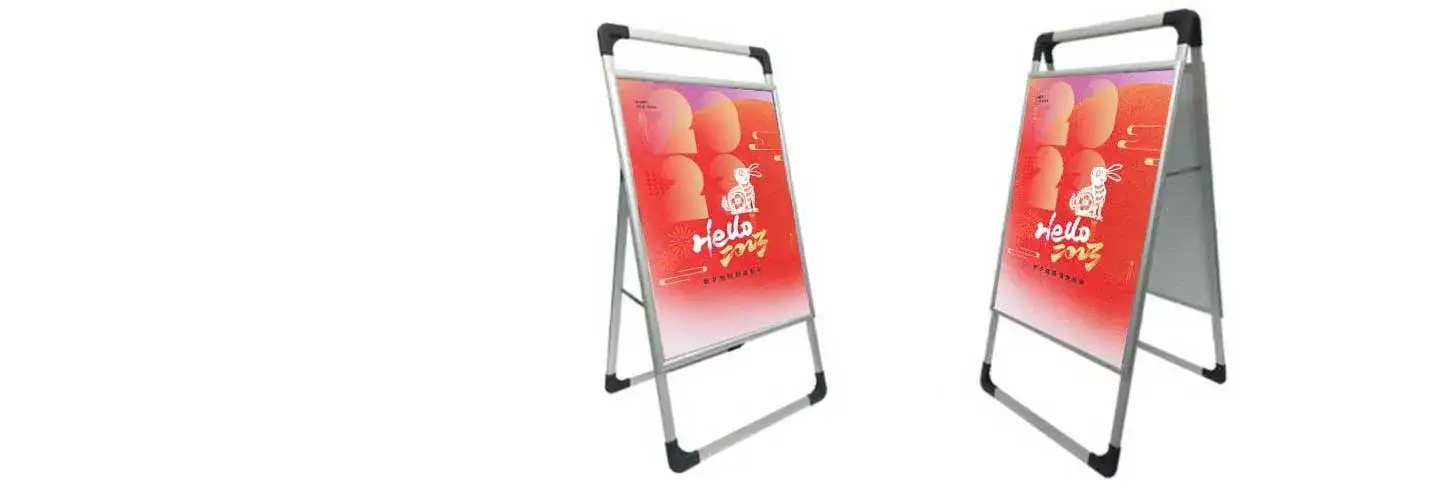 Aluminum poster rack